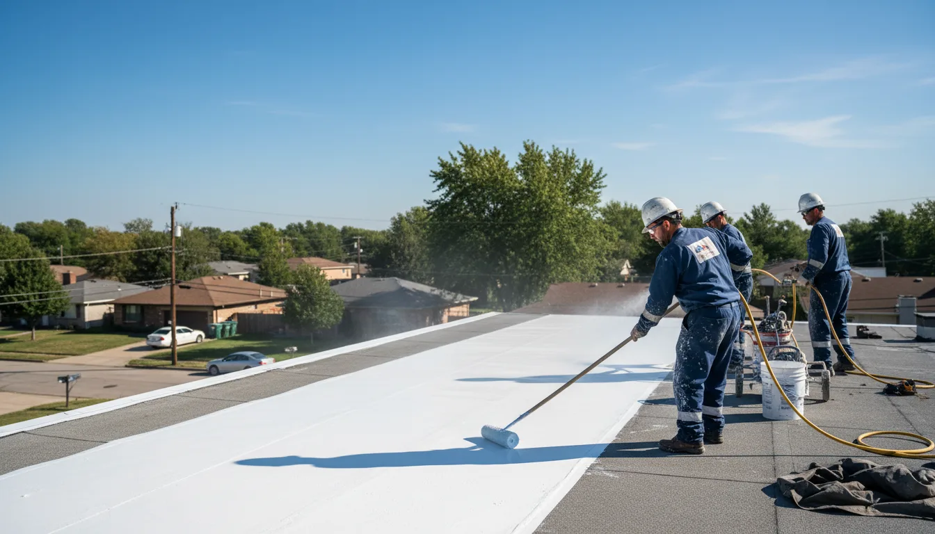 Commercial roof coating in Bemus Point, NY near me
